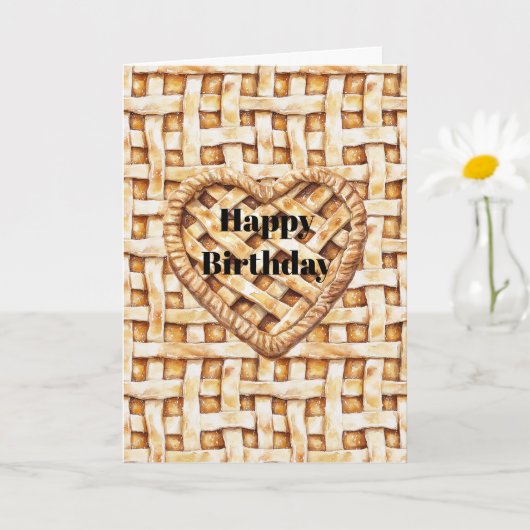 Roomtaart bodem verjaardag kaart (Kleine Plant)
