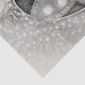 -roomvlinder en wit Antiek Tissuepapier (Detail)