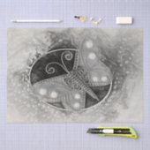 -roomvlinder en wit Antiek Tissuepapier (Craft)