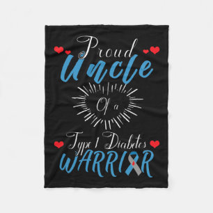 Roomvormer van type 1 Diabetes, waakzaamheid Fleece Deken