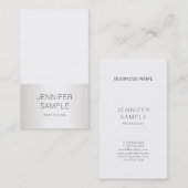 Roomvormig, dun design, professioneel vlak visitekaartje (Voorkant / Achterkant)