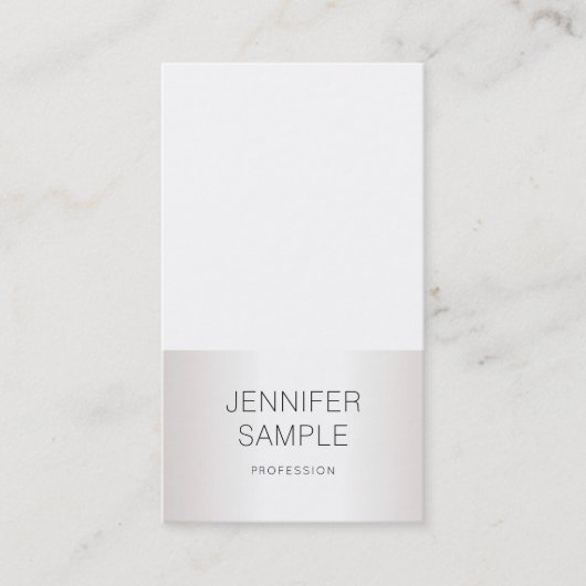 Roomvormig, dun design, professioneel vlak visitekaartje (Voorkant)