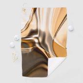 Roomvormig oranje tot bruin getwiste reflecterende golfhanddoek (Insitu)