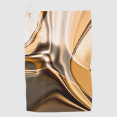 Roomvormig oranje tot bruin getwiste reflecterende golfhanddoek (Voorkant)