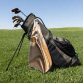 Roomvormig oranje tot bruin getwiste reflecterende golfhanddoek (Groen)