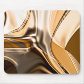 Roomvormig oranje tot bruin getwiste reflecterende muismat (Voorkant)