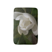 Roomwitte magnoliebloem badmat (Voorkant Verticaal)