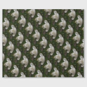 Roomwitte magnoliebloem cadeaupapier (Vlak)