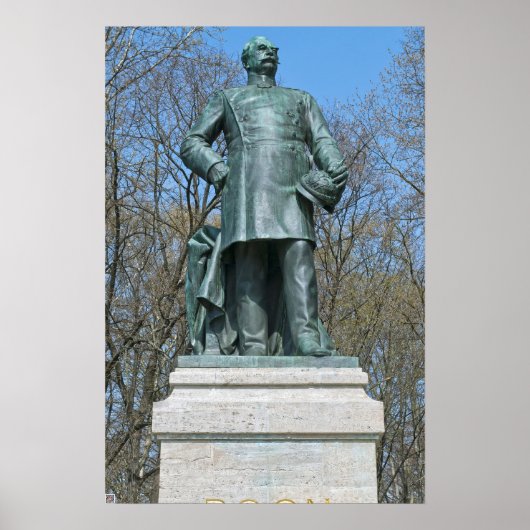 Roon-standbeeld in Berlijn Poster (Voorkant)