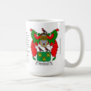 Rooney Family Coat of Arms Koffiemok