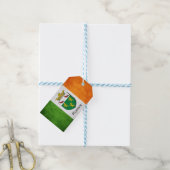 Rooney Ierse vlag Cadeaulabel (Met Touw)