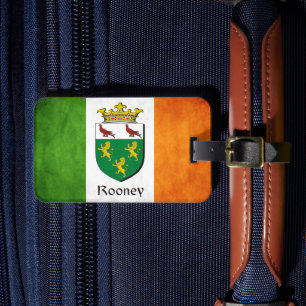 Rooney Irish Flag Bagagelabel
