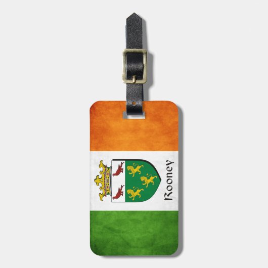 Rooney Irish Flag Bagagelabel (Voorkant verticaal)
