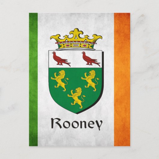 Rooney Irish Flag Briefkaart (Voorkant)