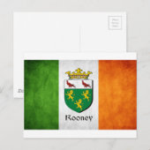 Rooney Irish Flag Briefkaart (Voorkant / Achterkant)