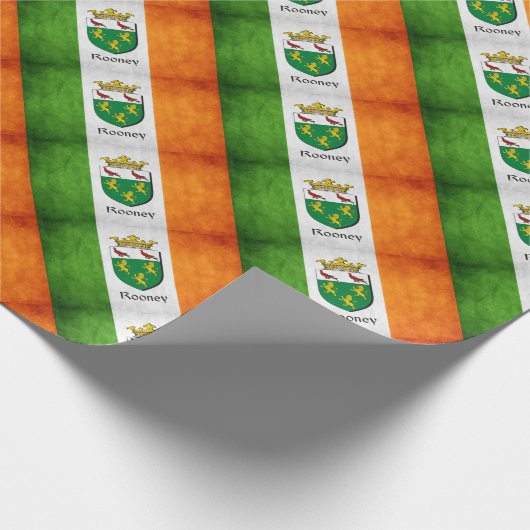 Rooney Irish Flag Cadeaupapier (Hoek)