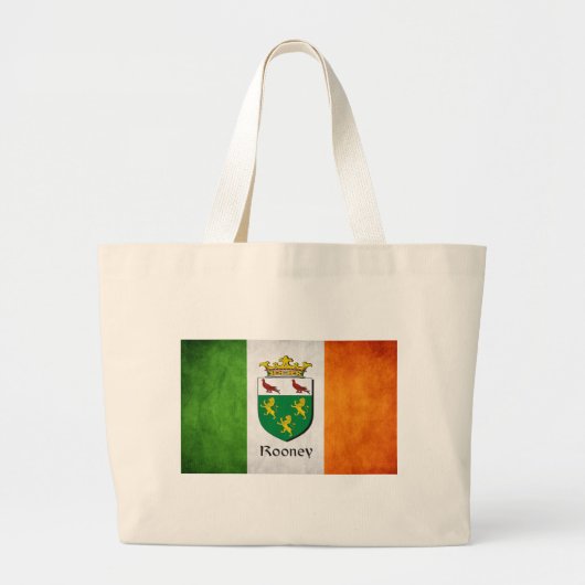 Rooney Irish Flag Grote Tote Bag (Voorkant)