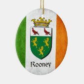 Rooney Irish Flag Keramisch Ornament (Rechts)