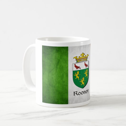 Rooney Irish Flag Koffiemok (Voorkant links)