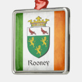 Rooney Irish Flag Metalen Ornament (Links)