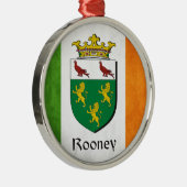 Rooney Irish Flag Metalen Ornament (Rechts)