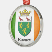 Rooney Irish Flag Metalen Ornament (Links)