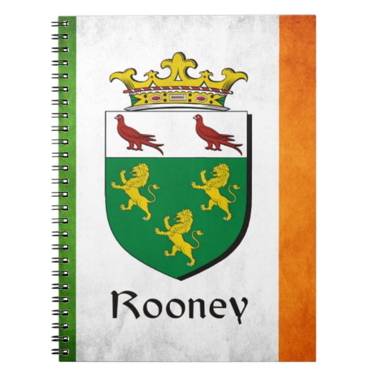 Rooney Irish Flag Notitieboek (Voorkant)