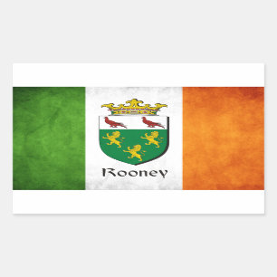 Rooney Irish Flag Rechthoekige Sticker
