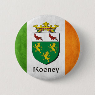 Rooney Irish Flag Ronde Button 5,7 Cm
