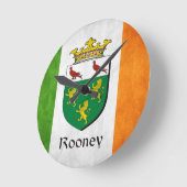Rooney Irish Flag Ronde Klok (Hoek)