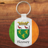 Rooney Irish Flag Sleutelhanger (Voorkant)