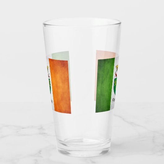 Rooney Surname Irish Flag Glas (Rechts)