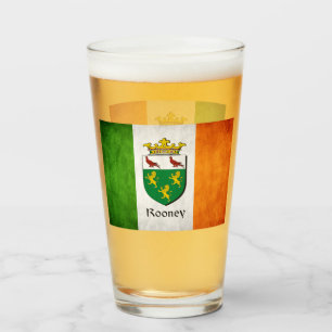 Rooney Surname Irish Flag Glas
