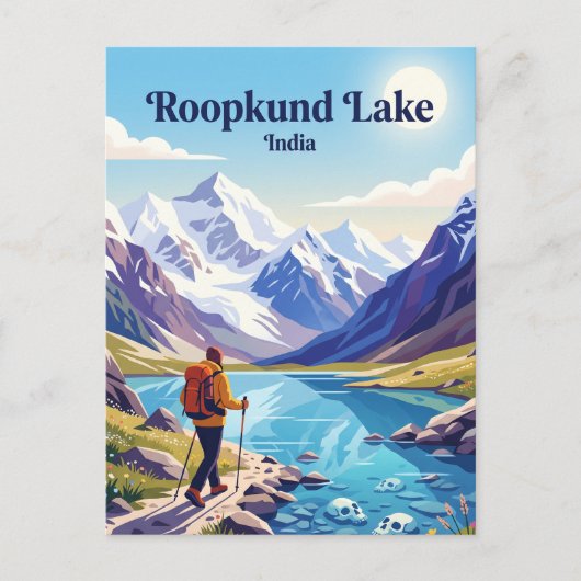 Roopkundmeer Trek India Briefkaart (Voorkant)