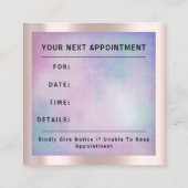 Roos 10% korting Logo Hair Pink Ombre Afsprakenkaartje (Achterkant)