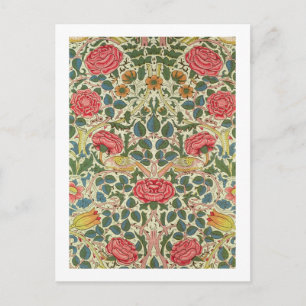 "Roos", 1883 (bedrukt katoen) Briefkaart