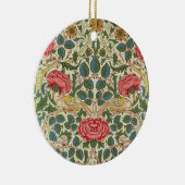 "Roos", 1883 (bedrukt katoen) Keramisch Ornament (Rechts)