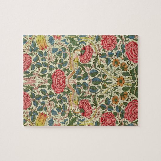 "Roos", 1883 (bedrukt katoen) Legpuzzel (Horizontaal)