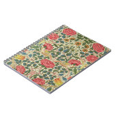 "Roos", 1883 (bedrukt katoen) Notitieboek (Linkerzijde)