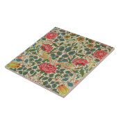 "Roos", 1883 (bedrukt katoen) Tegeltje (Zijkant)