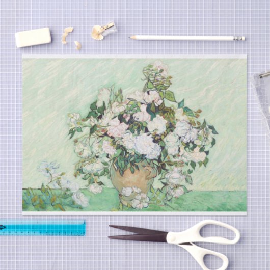 Roos 1890 van Vincent Van Gogh Tissuepapier (Craft)