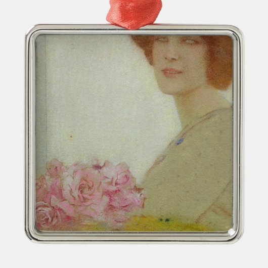 Roos 1912 metalen ornament (Voorkant)