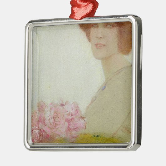 Roos 1912 metalen ornament (Links)