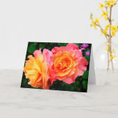 Roos 1 Blanco briefkaart (Gele Bloem)