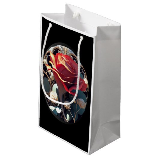 ROOS #1 KLEIN CADEAUZAKJE (Achterkant Gekanteld)