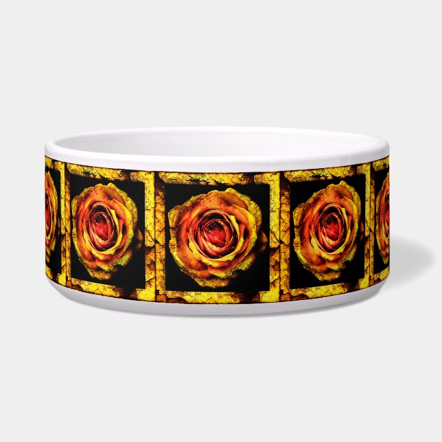  Roos 1 Pet Bowl Voerbakje (Voorkant)