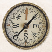 Roos 1 ronde kartonnen onderzetter (Voorkant)