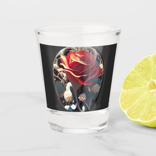 ROOS #1 SHOT GLAS (Voorkant)