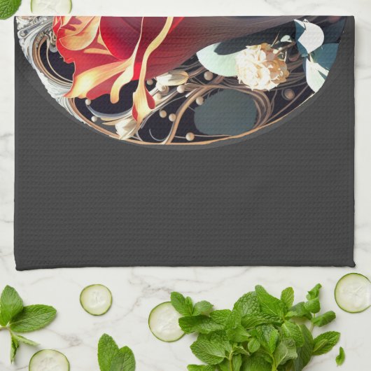 ROOS #1 THEEDOEK (Gevouwen)