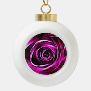 Roos 2014-1101 keramische bal ornament
